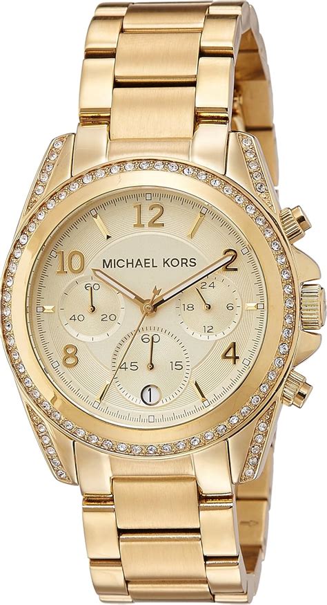 michael kors damenuhr gold amazon|Amazon.com: Michael Kors Watch Women Gold.